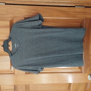 * Express Heather Gray Short Sleeve Stretchy Soft Tee Shirt, Size Large Like New